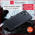 Ốp lưng XUNDD iPhone 13/ 13 Pro/ Max/ 12/ 12 Pro/ Max (Beetle Magsafe Series) - Chống sốc, Vân carbon